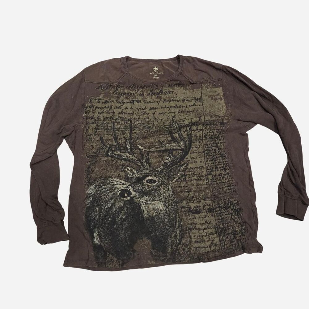 Legendary-whitetails Men's Brown Shirt